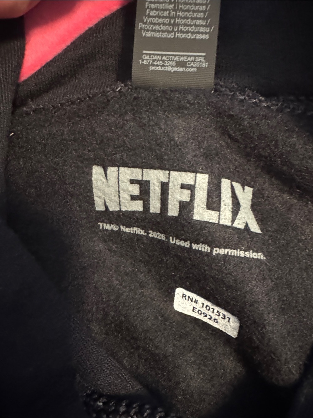 KPOP Demon Hunters Netflix Black Graphic Hoodie Size Large NWOT - Picture 2 of 8